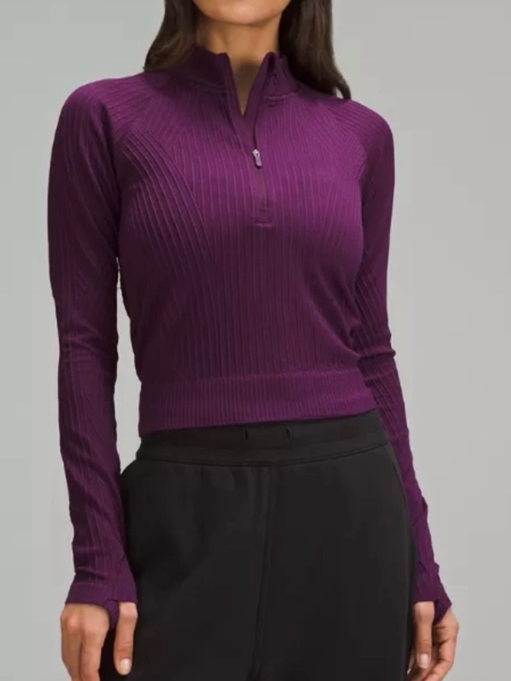 Lululemon Rest Less Cropped Half Zip Size 4